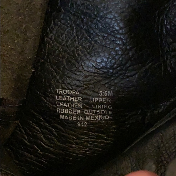 Steve Madden Black Leather Combat boots - Picture 4 of 5